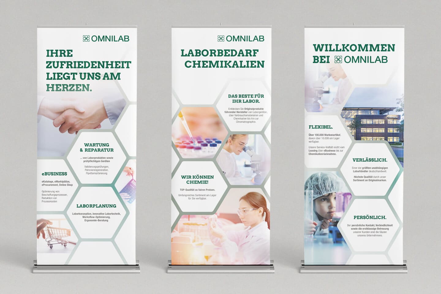 BFGA Werbeagentur | OMNILAB Roll Up designs