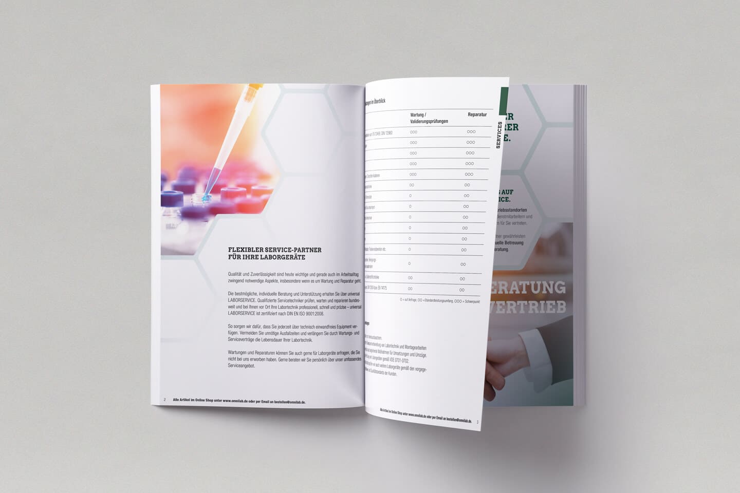 BFGA Werbeagentur | OMNILAB Warenkatalog Mockup innen