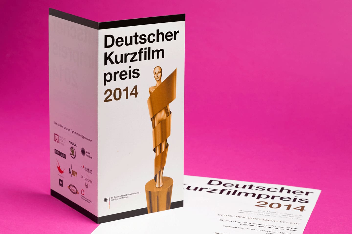 BFGA Werbeagentur | Referenz Deutscher Kurzfilmpreis Karten design 