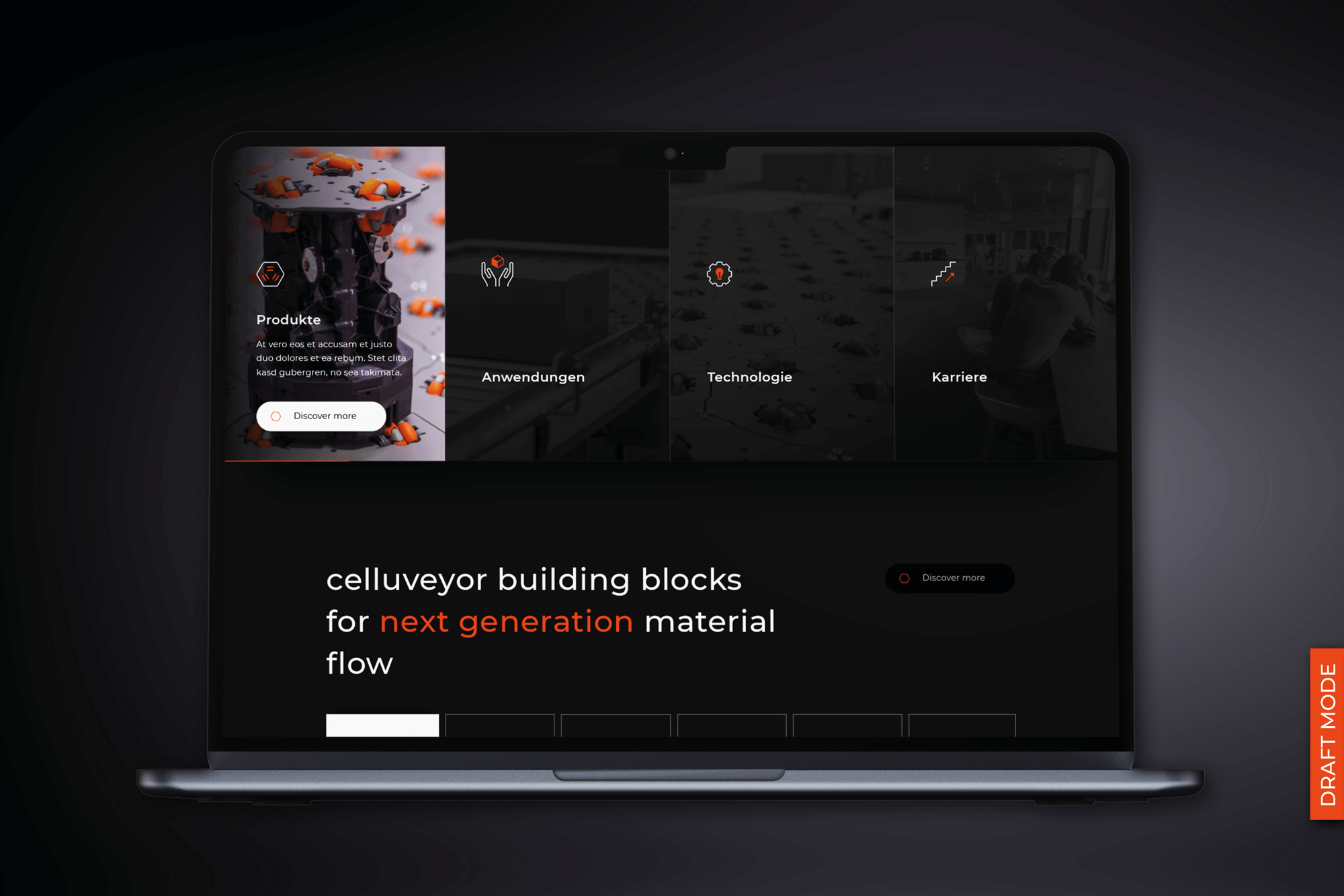 BFGA Werbeagentur Bremen | cellumation Mockup Webdesign Startseite