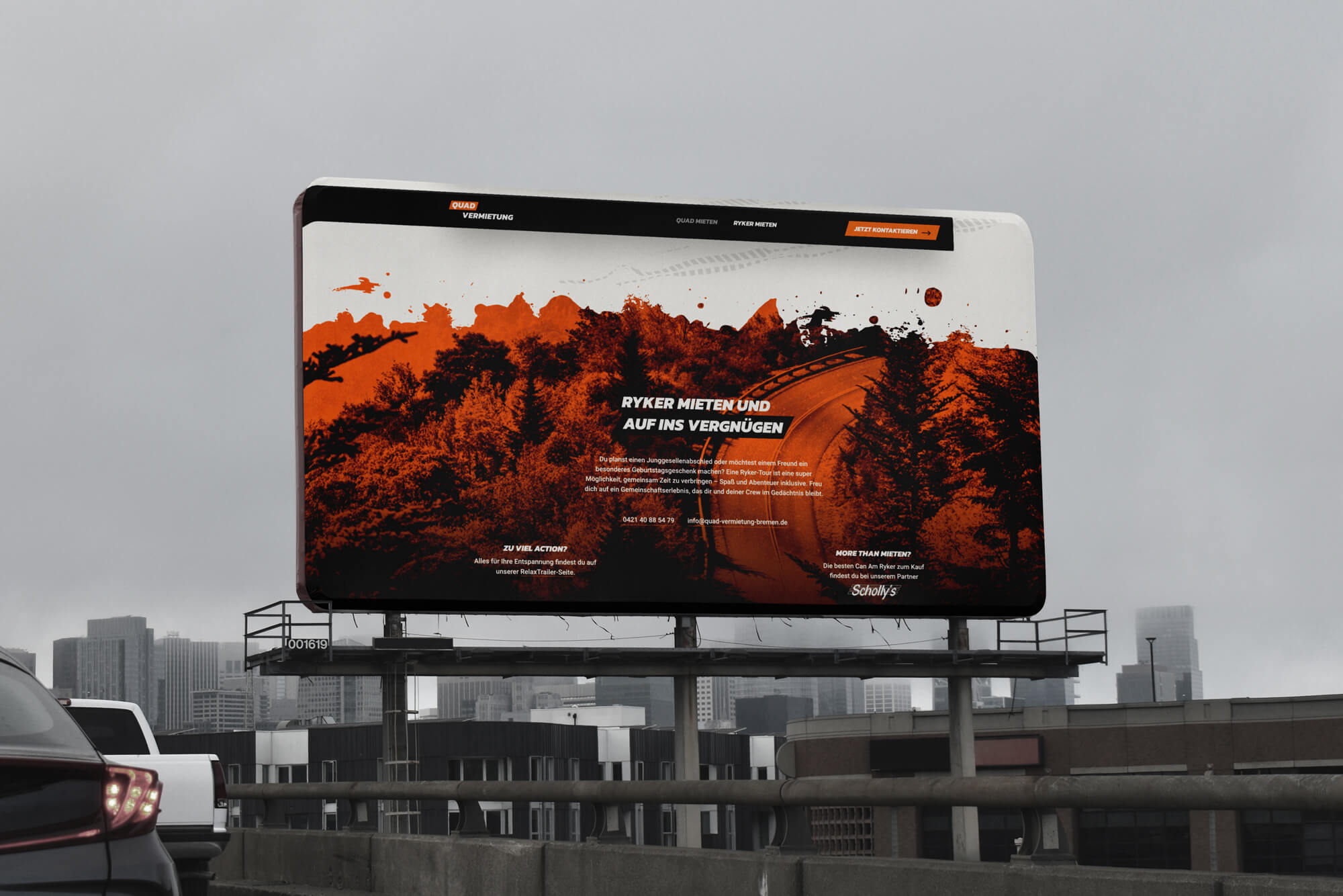 Billboard Mockup Quadvermietung Bremen | Referenz BFGA Werbeagentur 